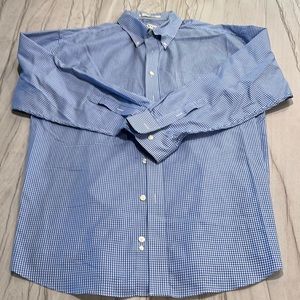 XXL blue cross checked Orvis shirt.